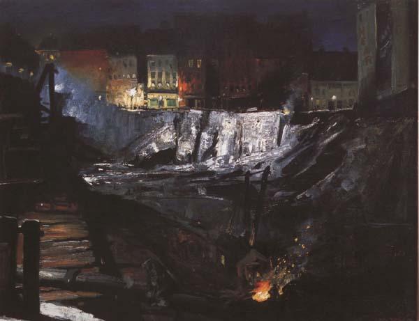 George Bellows Excavation at Night (mk43) oil painting image